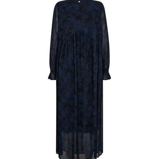 Young Ideas & Henmores -Roya Long Dress -985 Dark Flower Print -L