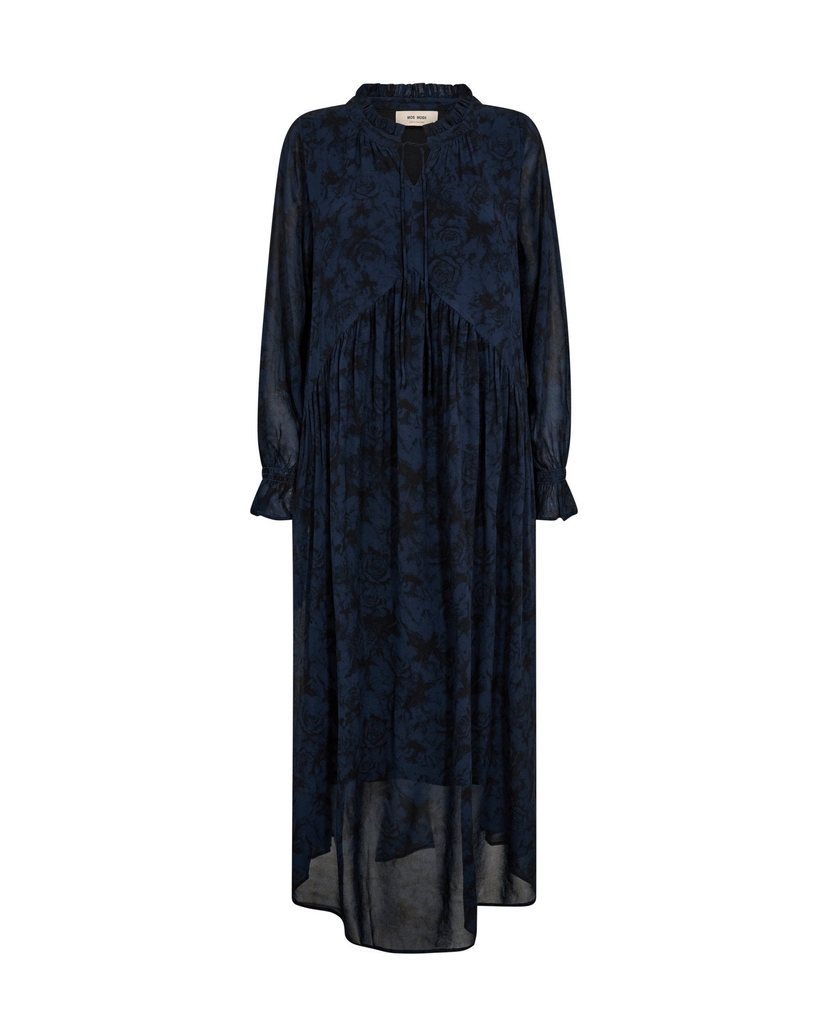 Young Ideas & Henmores -Roya Long Dress -985 Dark Flower Print -L