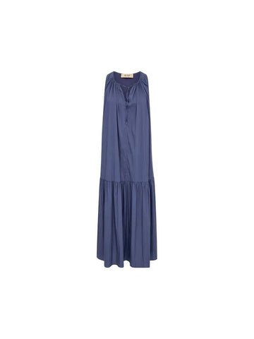 Young Ideas/Henmores - Sabri Tess Sleeveless Dress - 845 Crown Blue - XS