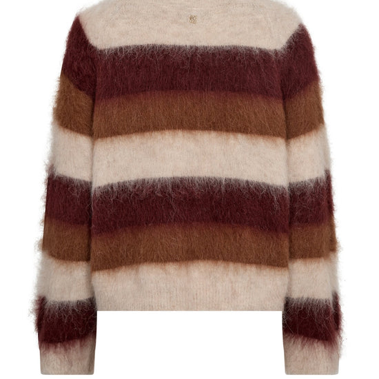 Young Ideas & Henmores -Suvi Stripe Knit -328 Russet Brown -M