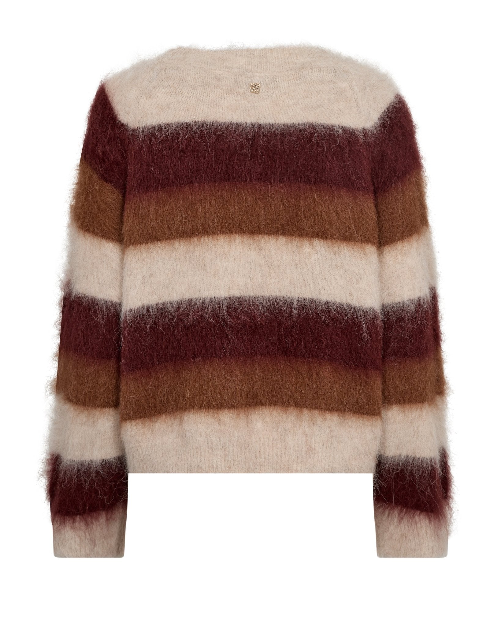 Young Ideas & Henmores -Suvi Stripe Knit -328 Russet Brown -M