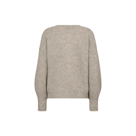 Young Ideas & Henmores -Thora V Neck Knit Cardigan -174 Feather Grey -XS