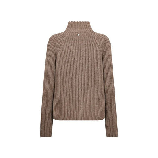 Young Ideas/Henmores - Thyra Highneck Jumper - 158 Falcon Brown - XS