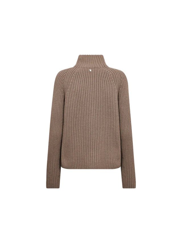 Young Ideas/Henmores - Thyra Highneck Jumper - 158 Falcon Brown - XS