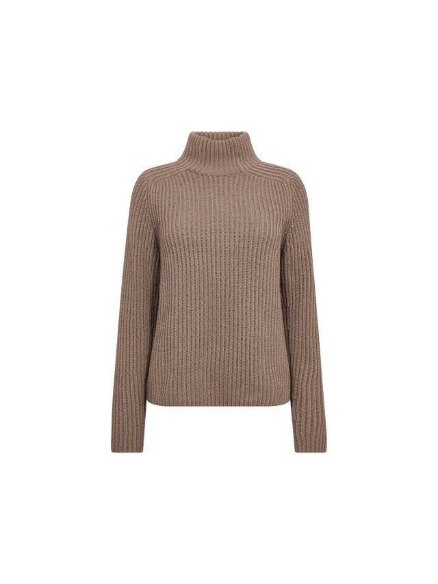 Young Ideas/Henmores - Thyra Highneck Jumper - 158 Falcon Brown - XS