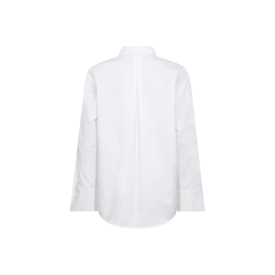 Young Ideas & Henmores -Winola Cotton Twill Shirt -101 White -XS