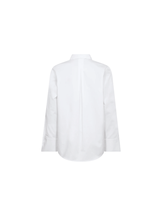 Young Ideas & Henmores -Winola Cotton Twill Shirt -101 White -XS