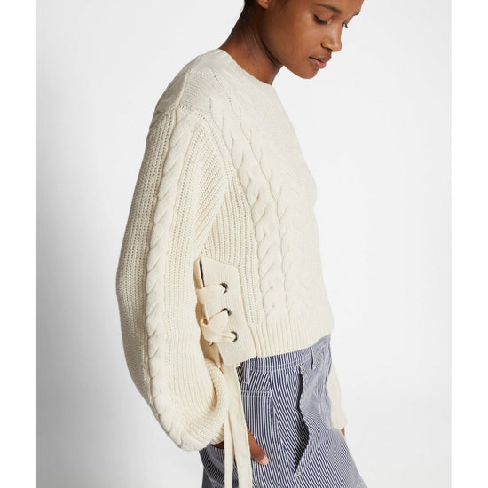 Young Ideas/Henmores - Fabricka Side Tie Detail Jumper - 15 Ecru - 8