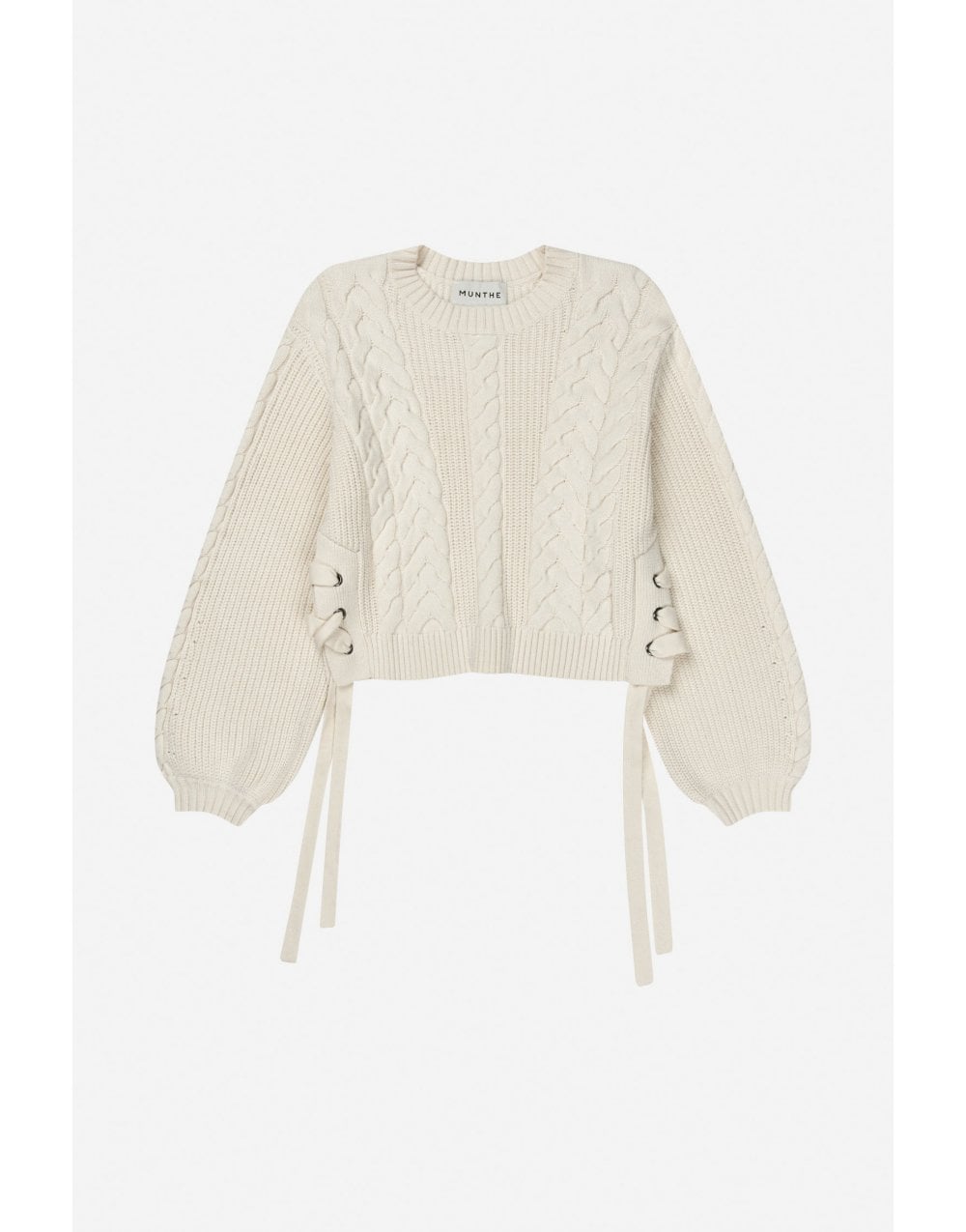 Young Ideas/Henmores - Fabricka Side Tie Detail Jumper - 15 Ecru - 8