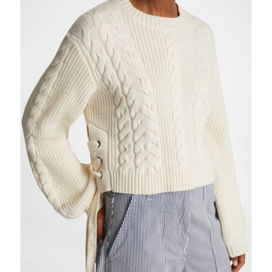 Young Ideas/Henmores - Fabricka Side Tie Detail Jumper - 15 Ecru - 8