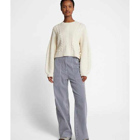 Young Ideas/Henmores - Fabricka Side Tie Detail Jumper - 15 Ecru - 8