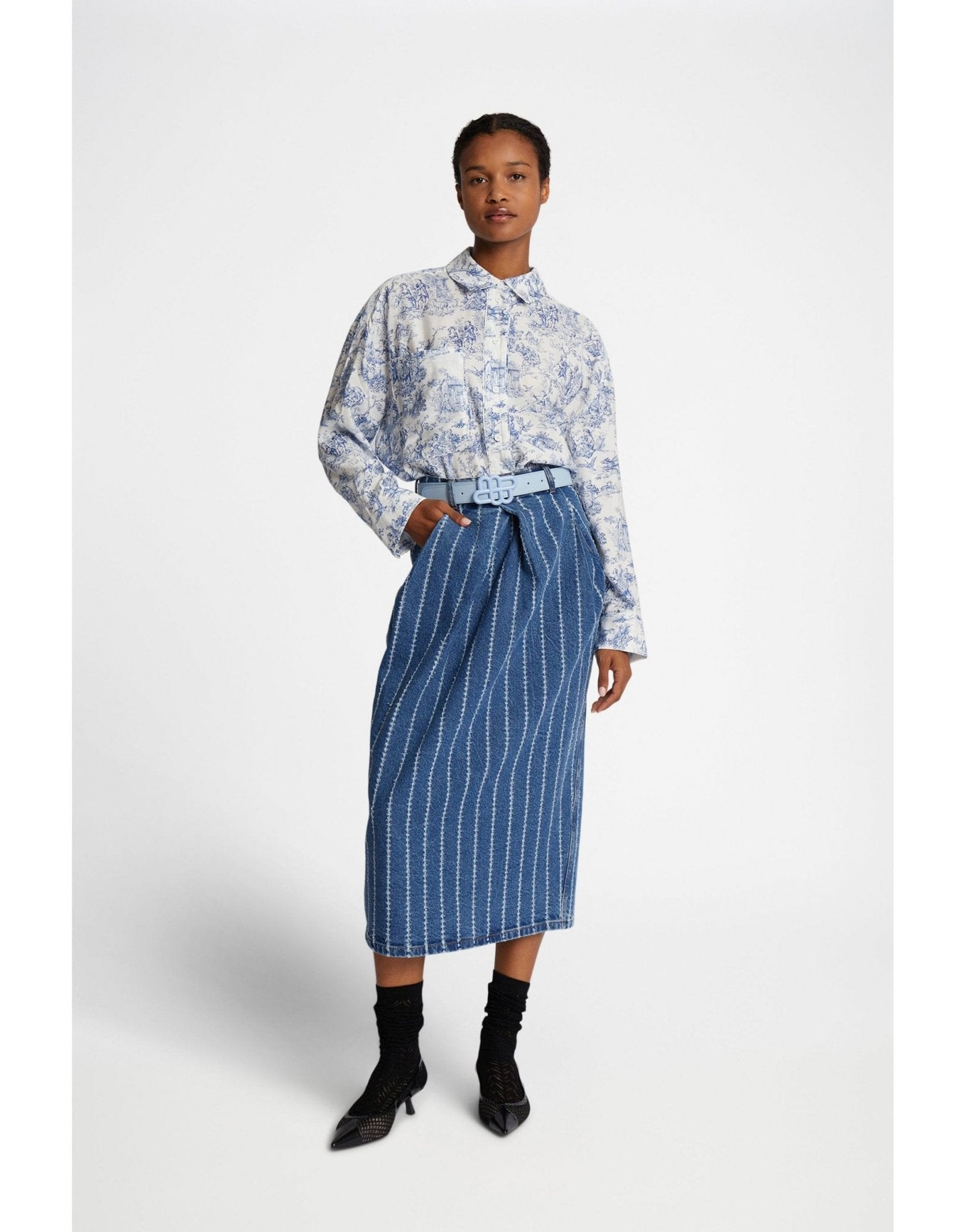 Young Ideas/Henmores - Filius Enchanted Shirt - 33 White Navy - 8