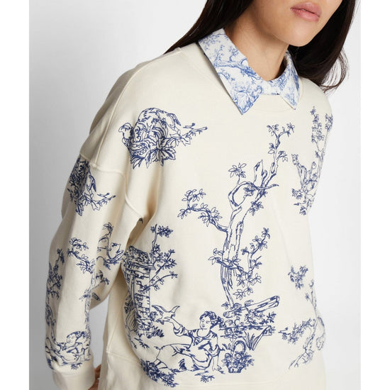 Young Ideas/Henmores - Friede Enchanted Graphic Sweatshirt - 54 Cream Navy - 8