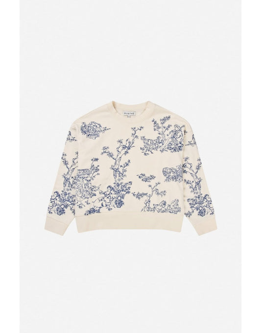 Young Ideas/Henmores - Friede Enchanted Graphic Sweatshirt - 54 Cream Navy - 8