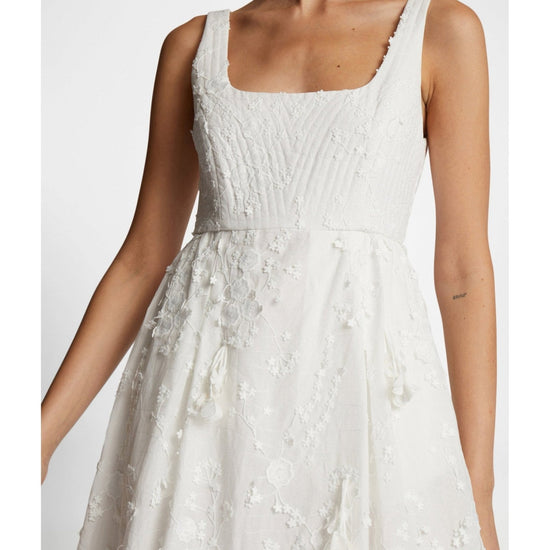 Young Ideas/Henmores - Fronia Floral Textured Dress - 76 Ivory - 10