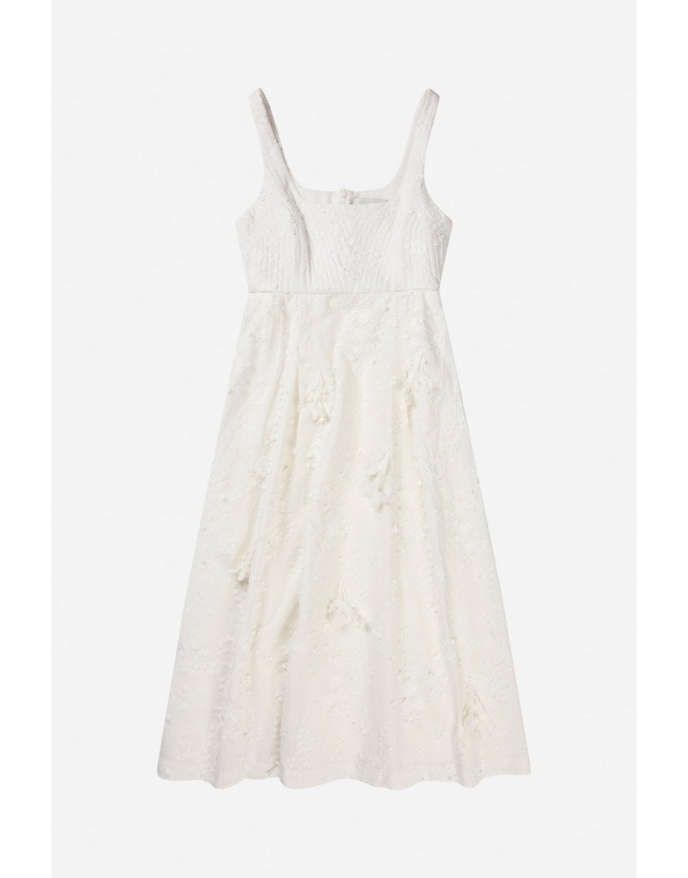 Young Ideas/Henmores - Fronia Floral Textured Dress - 76 Ivory - 10