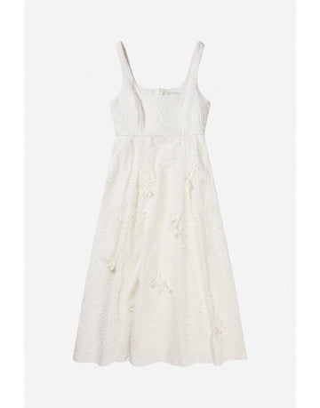 Young Ideas/Henmores - Fronia Floral Textured Dress - 76 Ivory - 10