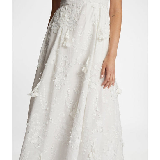 Young Ideas/Henmores - Fronia Floral Textured Dress - 76 Ivory - 10