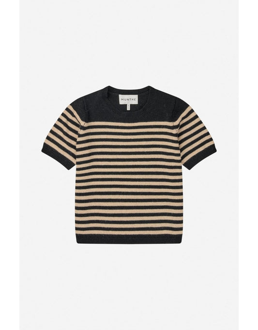 Young Ideas/Henmores - Laja Striped Knitted Top - Camel - 8