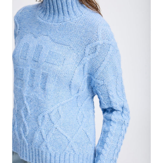 Young Ideas/Henmores - Loganberry High Neck Knitted Jumper - Blue - 6