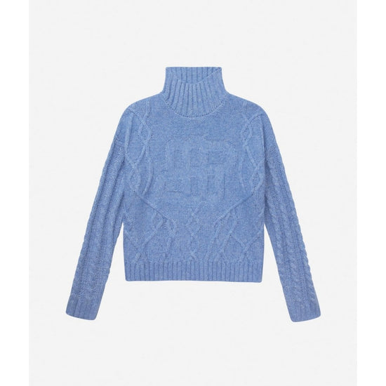 Young Ideas/Henmores - Loganberry High Neck Knitted Jumper - Blue - 6
