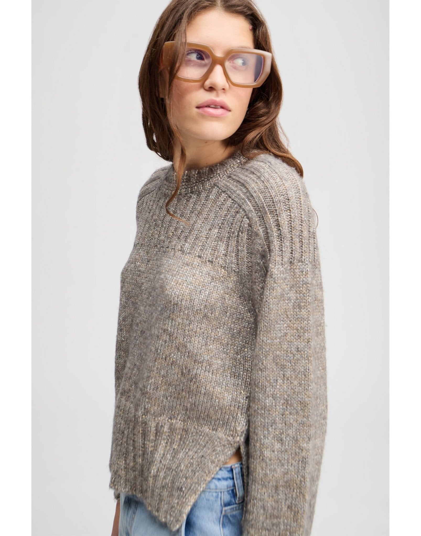 Young Ideas/Henmores - Lohanna Rib Detail Jumper - Charcoal - 6