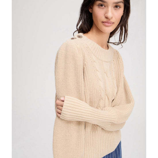 Young Ideas/Henmores - Lysta Puff Sleeve Knitted Jumper - Navy - 6