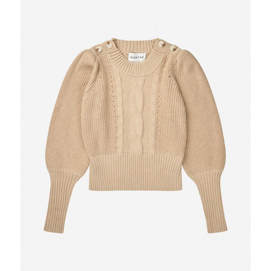 Young Ideas/Henmores - Lysta Puff Sleeve Knitted Jumper - Navy - 6