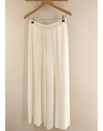 Young Ideas/Henmores - Crochet Effect Wide Leg Pull On Trousers - ecru - 10