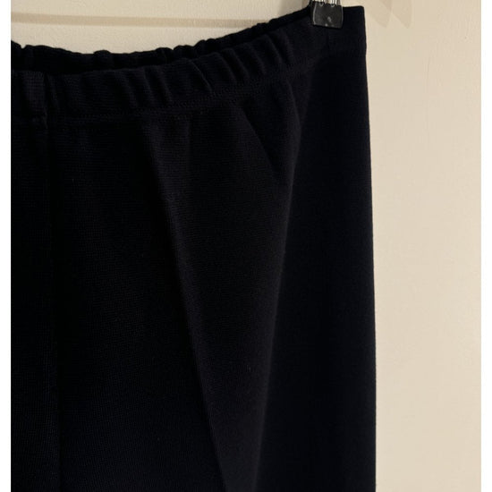 Young Ideas/Henmores - Elasticated Wool Flared Trousers - Black - 8