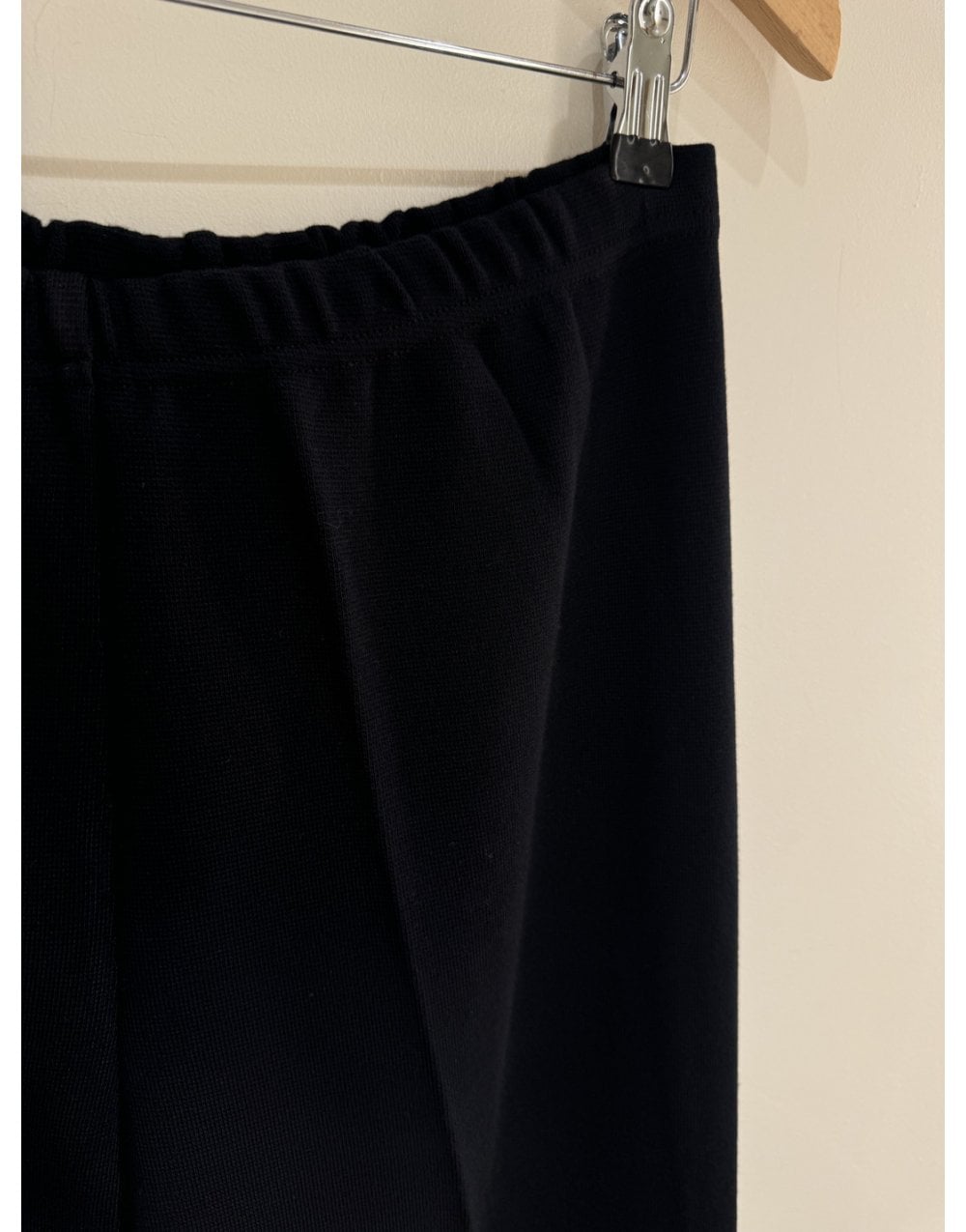 Young Ideas/Henmores - Elasticated Wool Flared Trousers - Black - 8