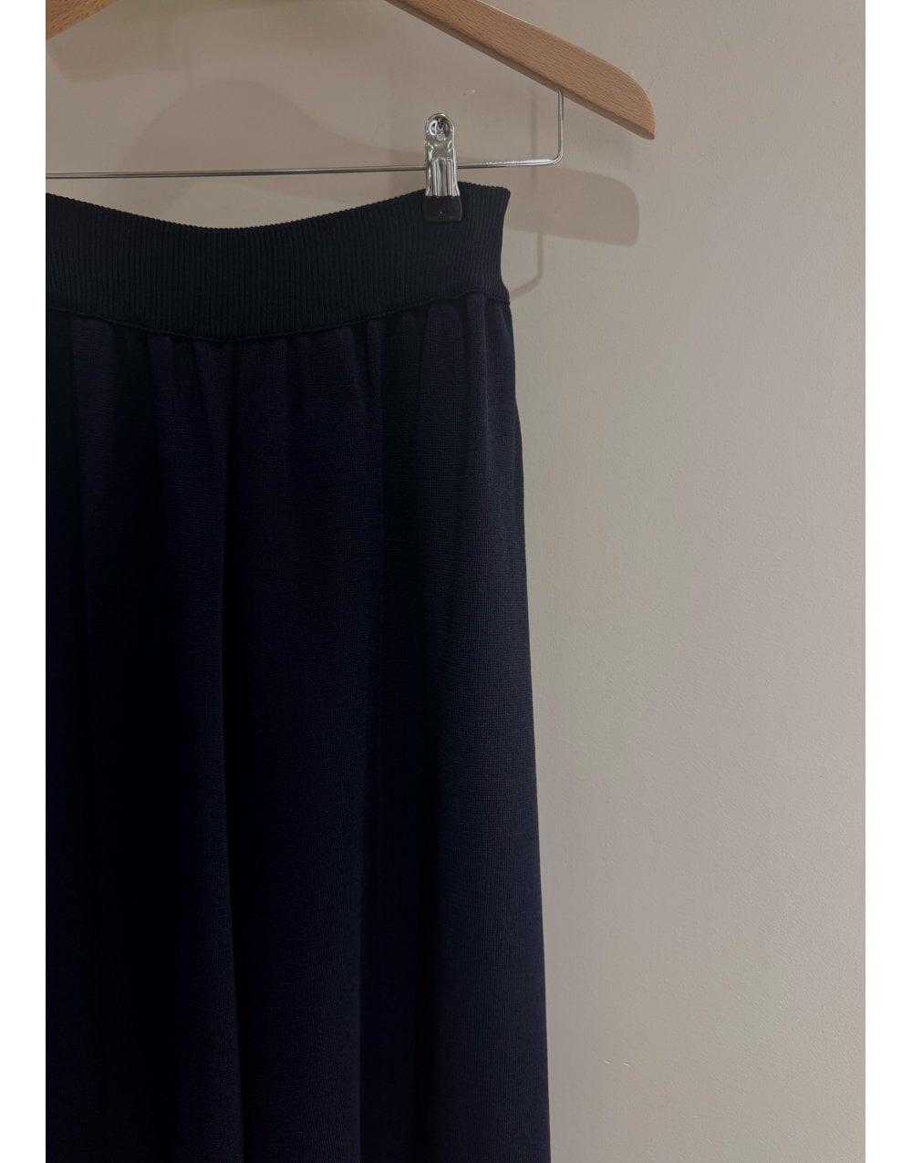 Young Ideas/Henmores - Ribbed Waist Palazzo Trousers - Black - 10