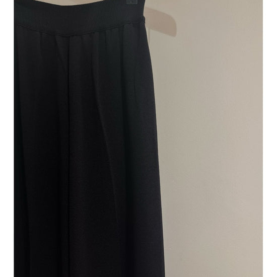 Young Ideas/Henmores - Ribbed Waist Palazzo Trousers - Black - 10