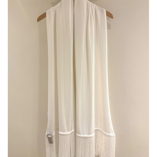 Young Ideas/Henmores - Tassle Detail Scarf - White - OS