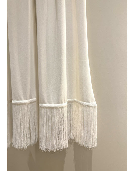 Young Ideas/Henmores - Tassle Detail Scarf - White - OS
