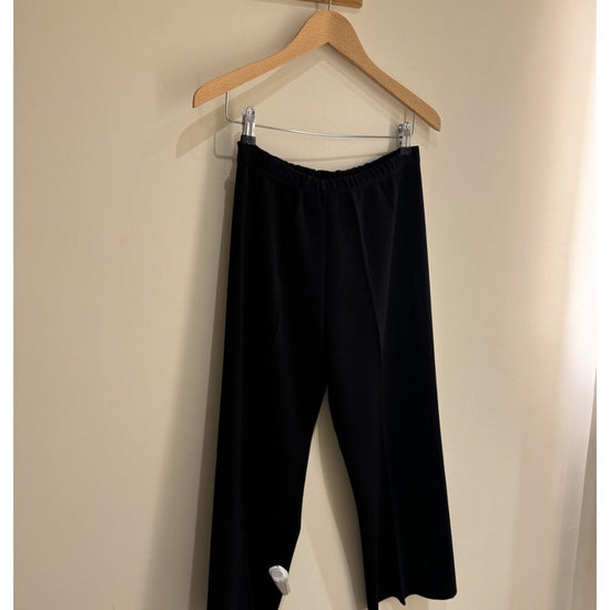 Young Ideas/Henmores - Trumpet Crop Kick Flare Trousers - Black - 8