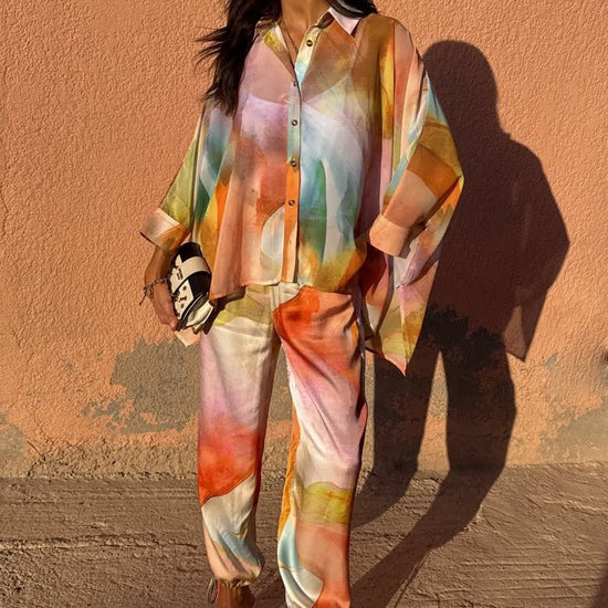 Young Ideas/Henmores - Abstract Cape Shirt - Multi - 6