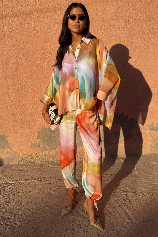 Young Ideas/Henmores - Abstract Cape Shirt - Multi - 6