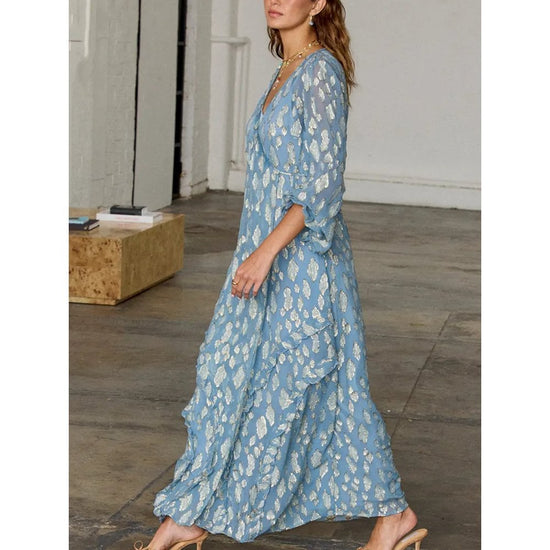 Young Ideas/Henmores - Lottie Wrap Dress - Blue - 8