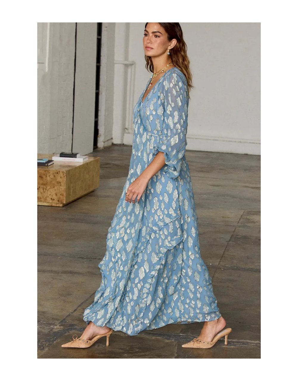 Young Ideas/Henmores - Lottie Wrap Dress - Blue - 8