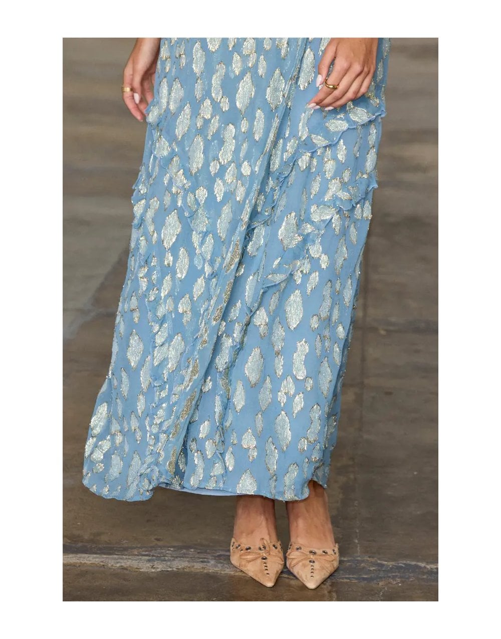 Young Ideas/Henmores - Lottie Wrap Dress - Blue - 8