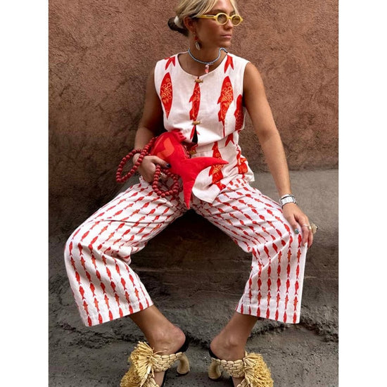 Young Ideas/Henmores - Marina Sol Waistcoat - White - 8