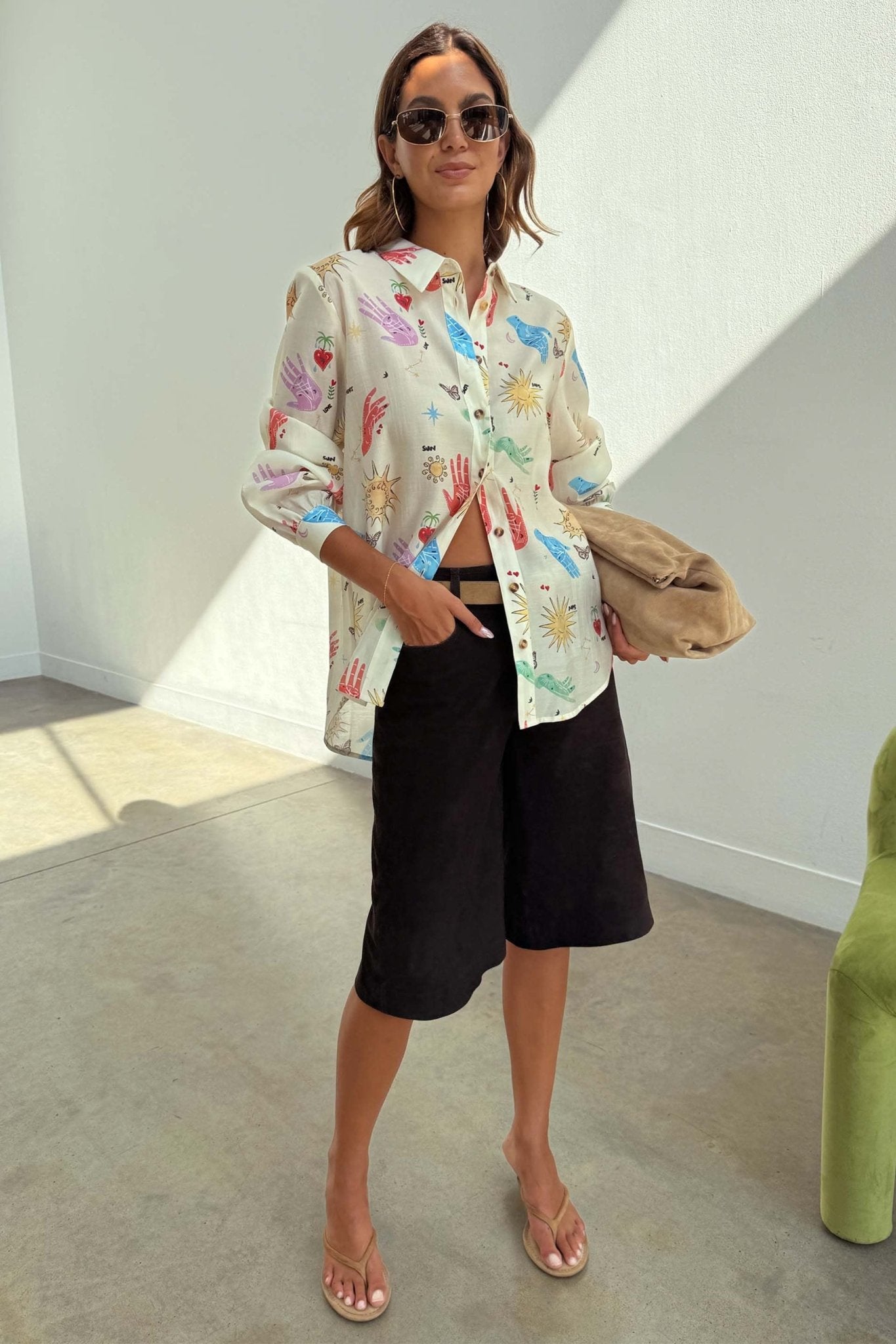 Young Ideas & Henmores -Marley Celestial Shirt -Cream Multi -6