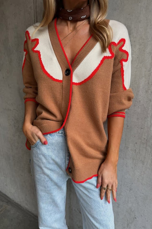 Young Ideas/Henmores - Martha Cowgirl Cardigan - Brown - XS