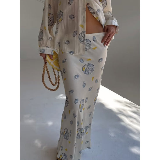 Young Ideas/Henmores - Oyster Dorris Skirt - Off White Multi - 8