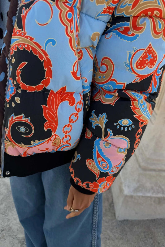Young Ideas & Henmores -Paisley Reversible Padded Jacket -Multi -XS