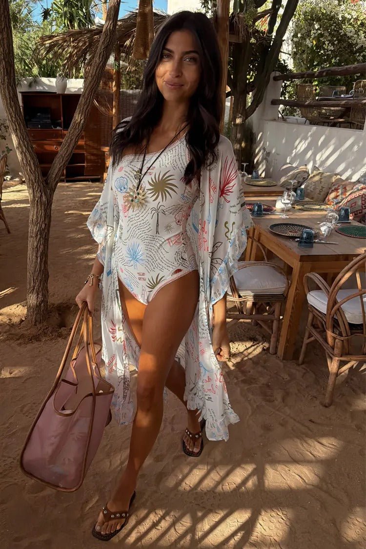 Young Ideas/Henmores - Palma One Shoulder Swimsuit - Cream - 8