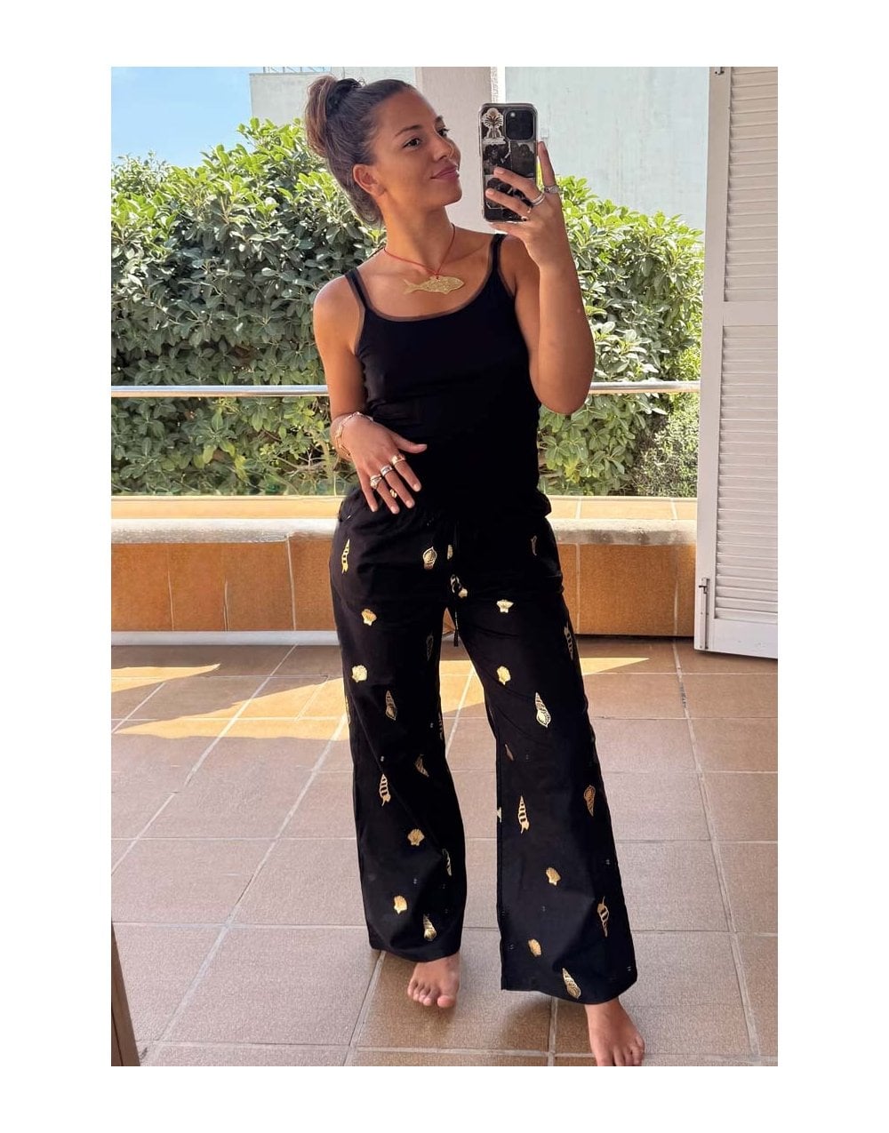 Young Ideas/Henmores - Shell Elissa Trousers - Black - 8