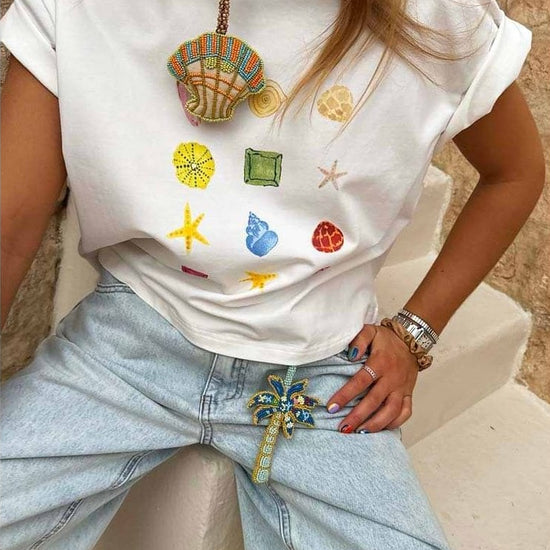 Young Ideas/Henmores - Shell Ioana T-Shirt - White - XS