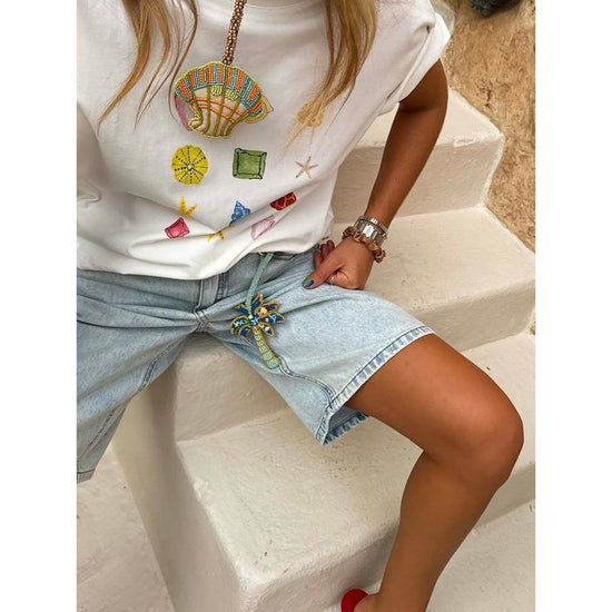 Young Ideas/Henmores - Shell Ioana T-Shirt - White - XS